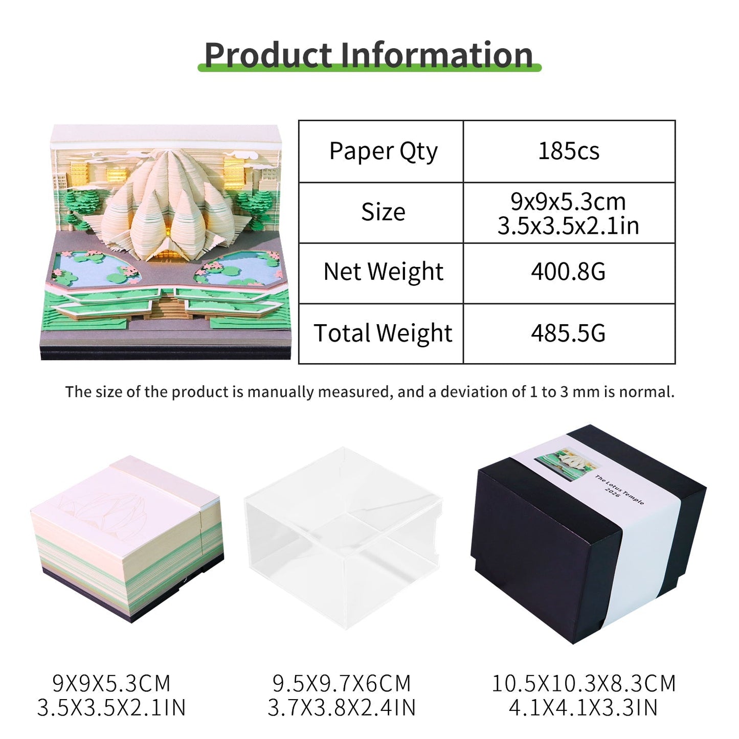 3D-kalender 2026 - De Lotustempel