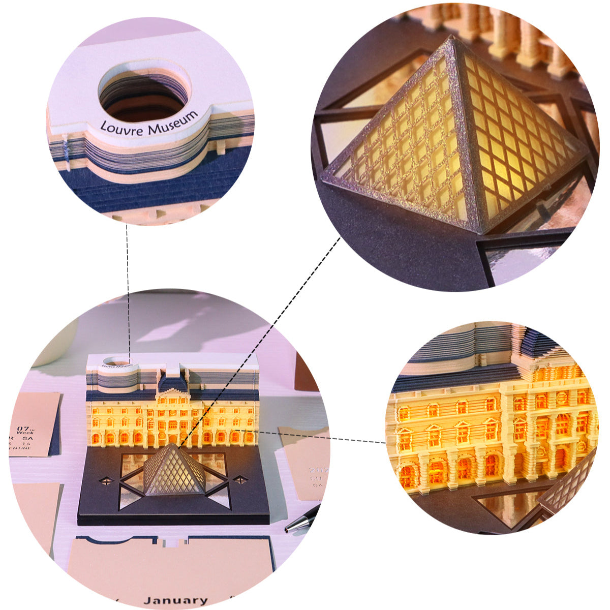 Louvre Museum (met licht en kalender 2026)