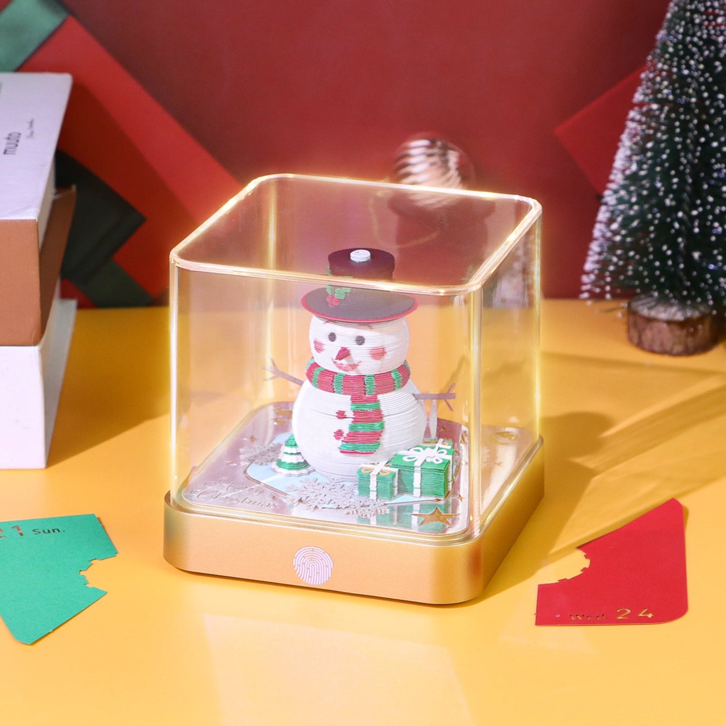 Sneeuwpop (met licht en kalender 2026)