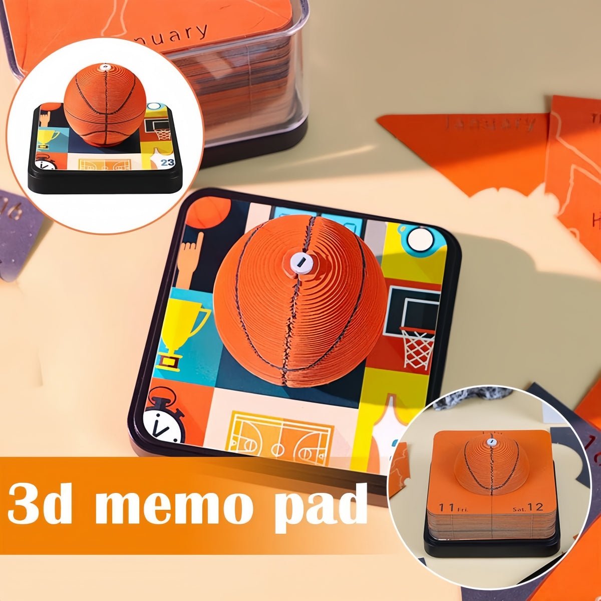 3D-kalender 2026 - Basketbal 