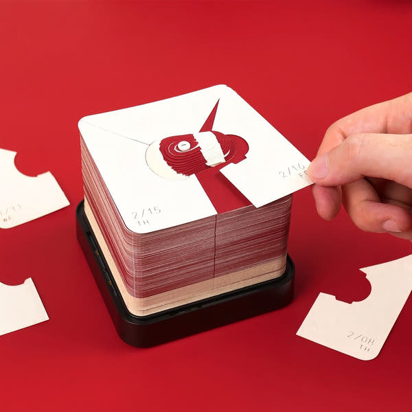 3D-kalender 2026 - Kerstmuts 