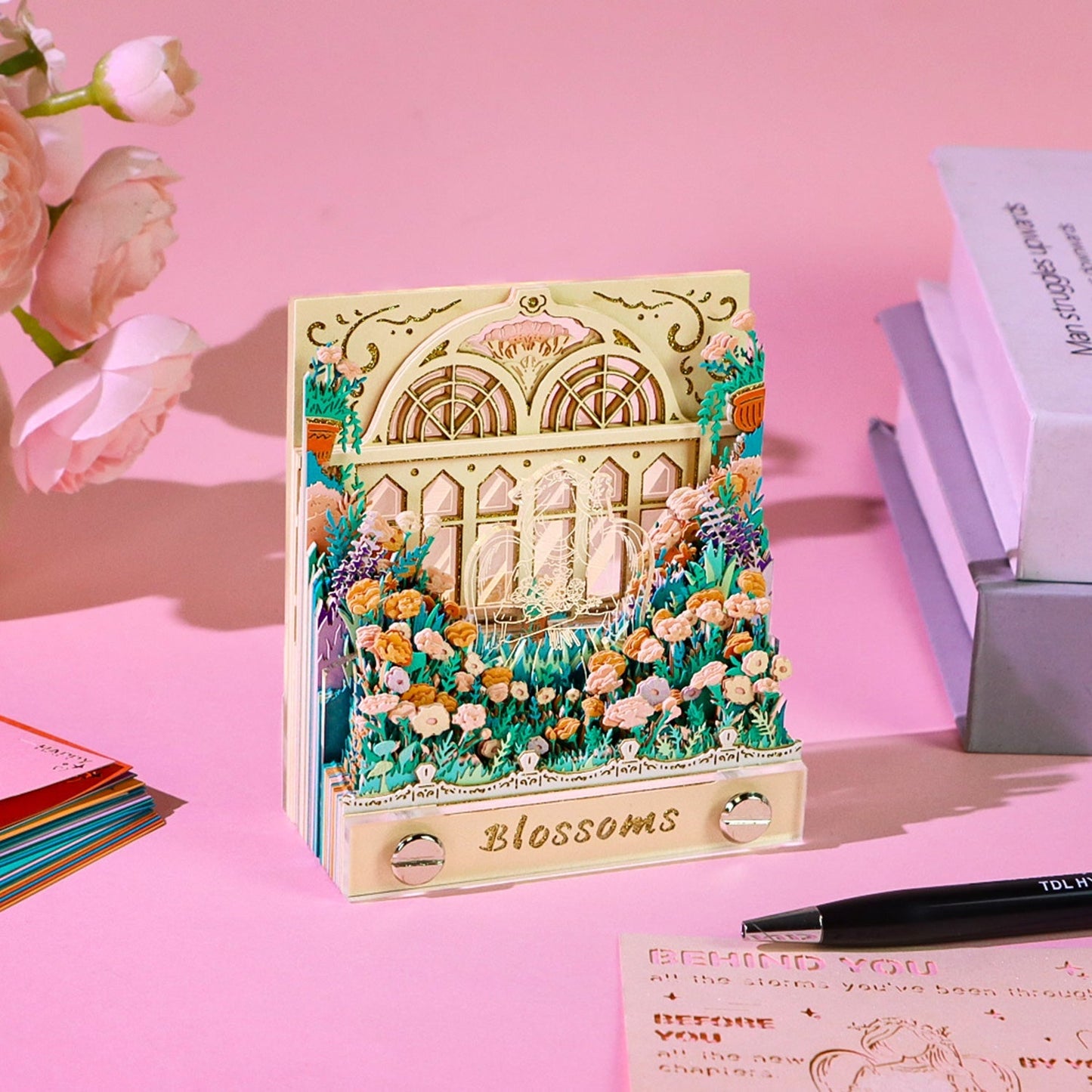 3D Calendar 2026 - Carnation