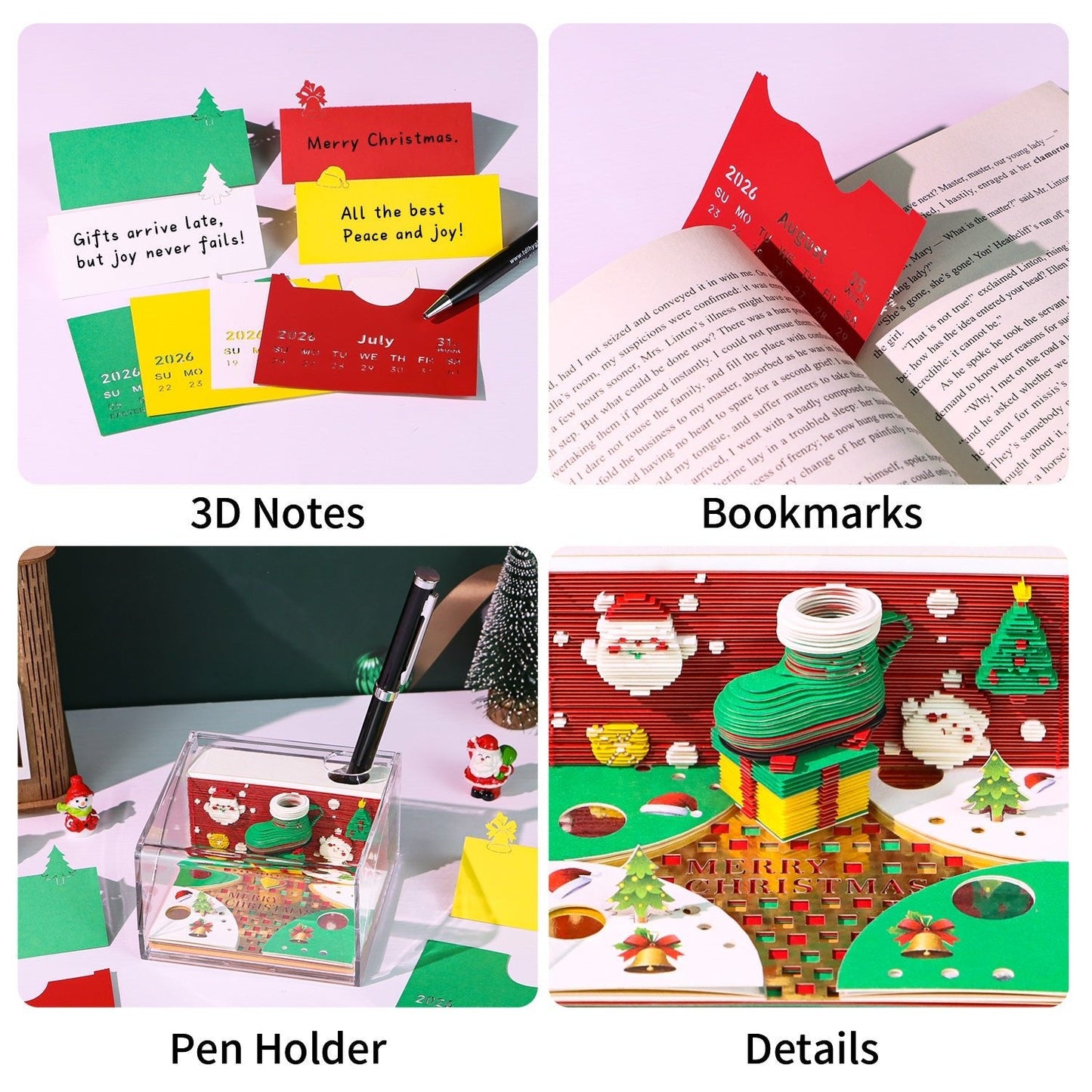 3D-kalender 2026 - Kerstbeker