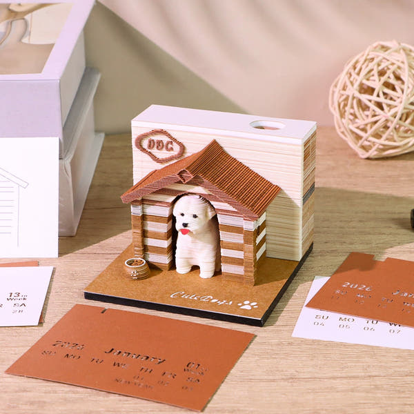 3D-kalender 2026 - Hond 