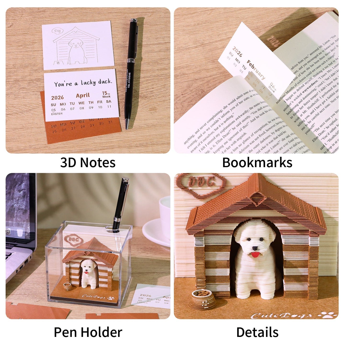 3D-kalender 2026 - Hond 