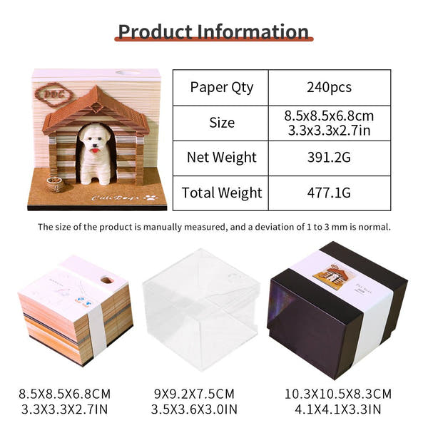 3D-kalender 2026 - Hond 