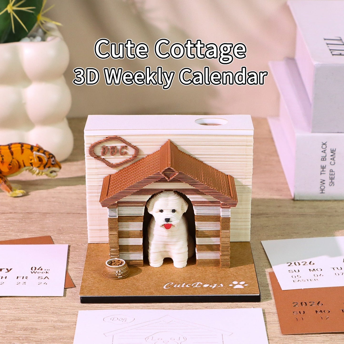 3D-kalender 2026 - Hond 