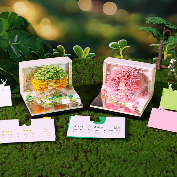 3D-kalender 2026 - Bloemenboomeiland