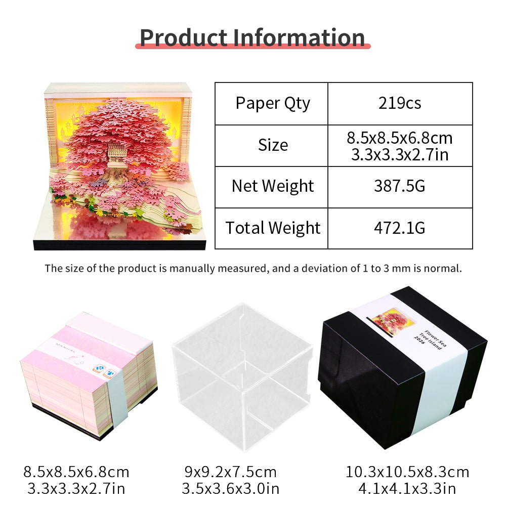 3D-kalender 2026 - Bloemenboomeiland