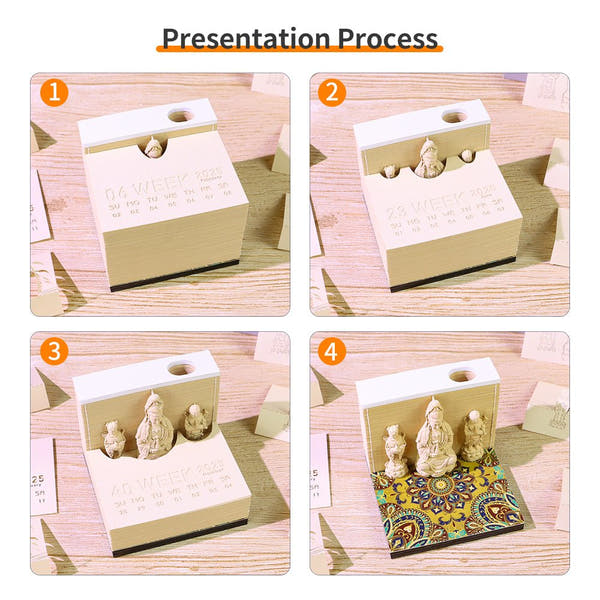 3D Calendar 2026 - Guanyin