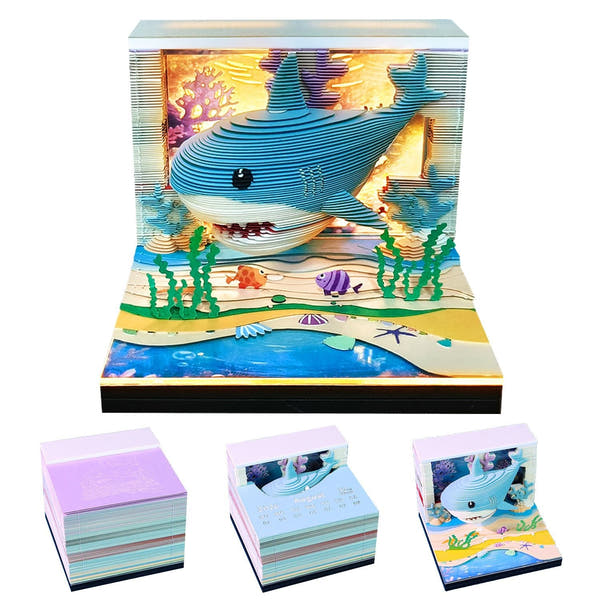 3D Calendar 2026 - Lovely Ocean Shark
