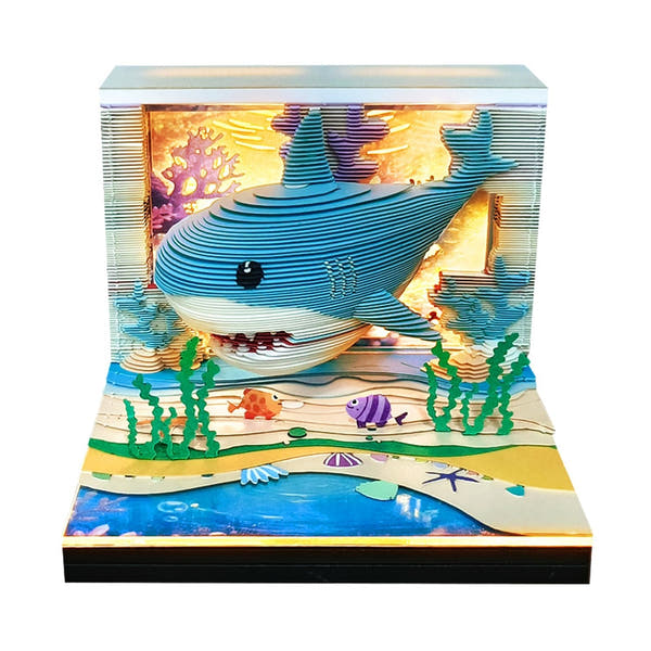 3D Calendar 2026 - Lovely Ocean Shark