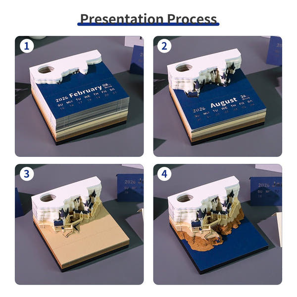 3D-kalender 2026 - Magisch Kasteel 