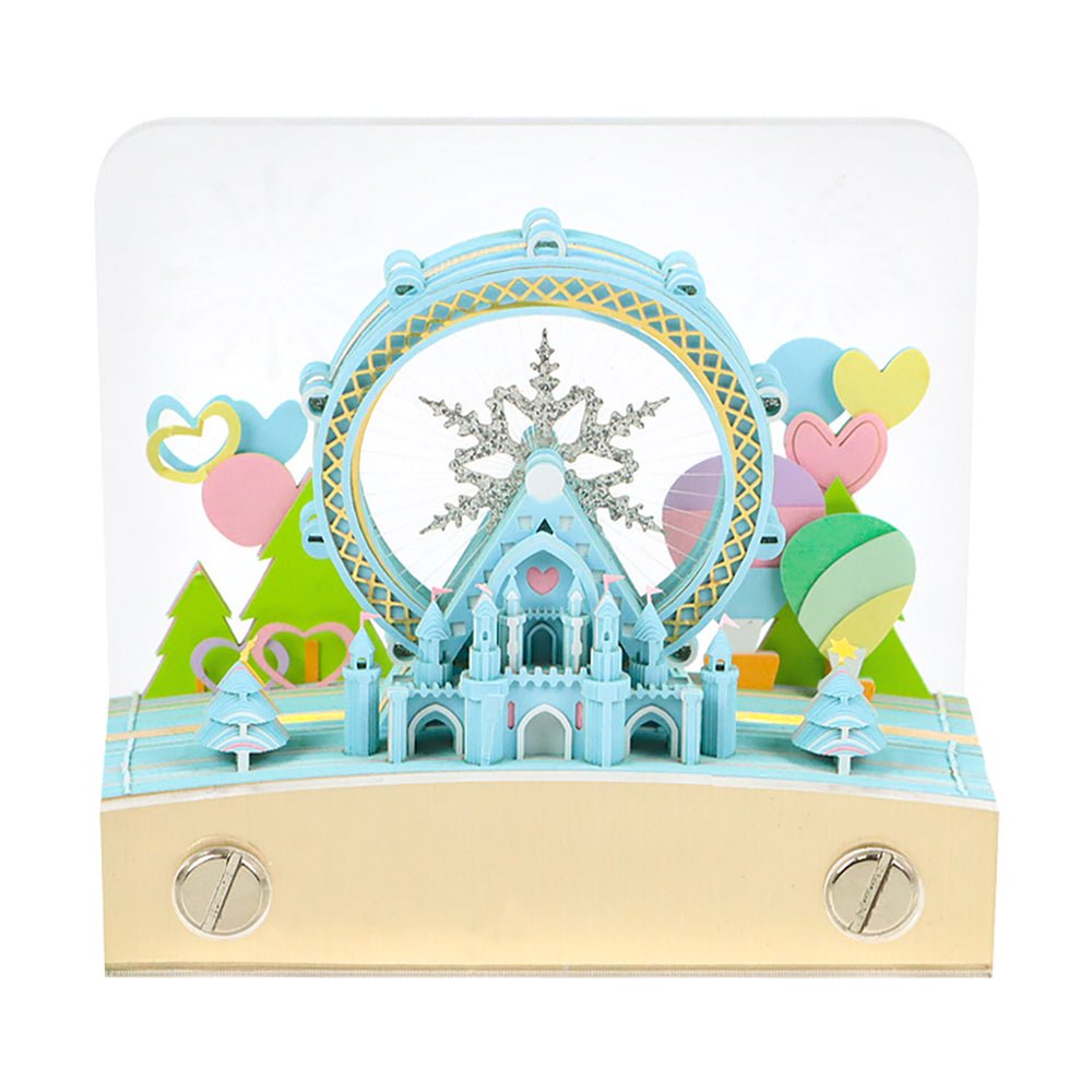 3D-kalender 2026 - Reuzenrad met sneeuwvlokken