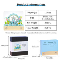 3D-kalender 2026 - Reuzenrad met sneeuwvlokken