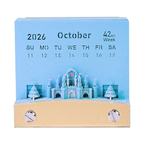 3D-kalender 2026 - Reuzenrad met sneeuwvlokken