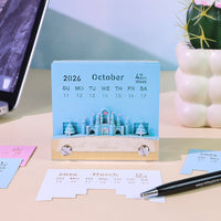 3D-kalender 2026 - Reuzenrad met sneeuwvlokken