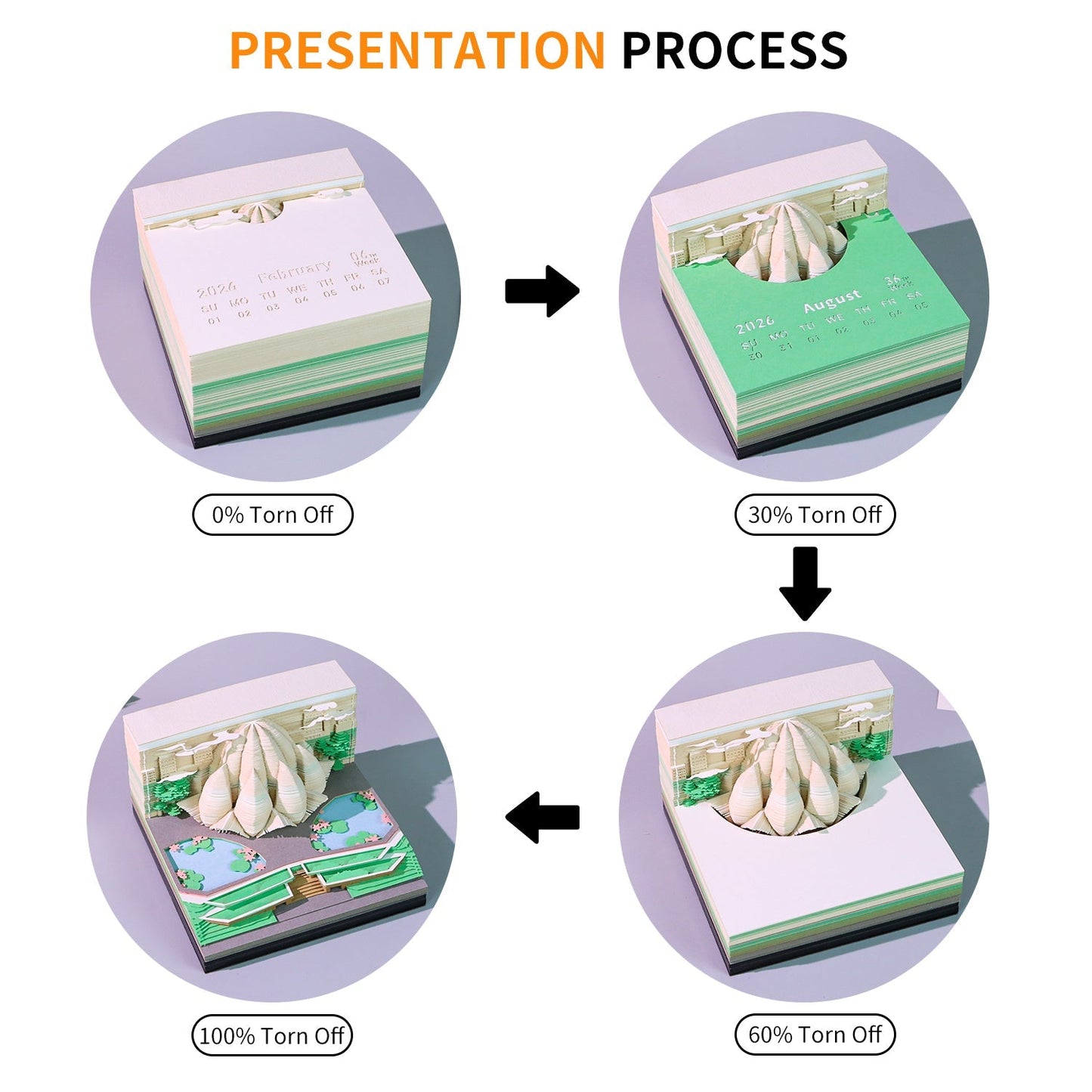 3D-kalender 2026 - De Lotustempel 