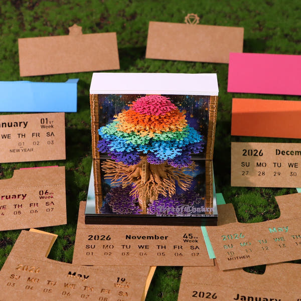 3D Calendar 2026 - Tree of Chakra