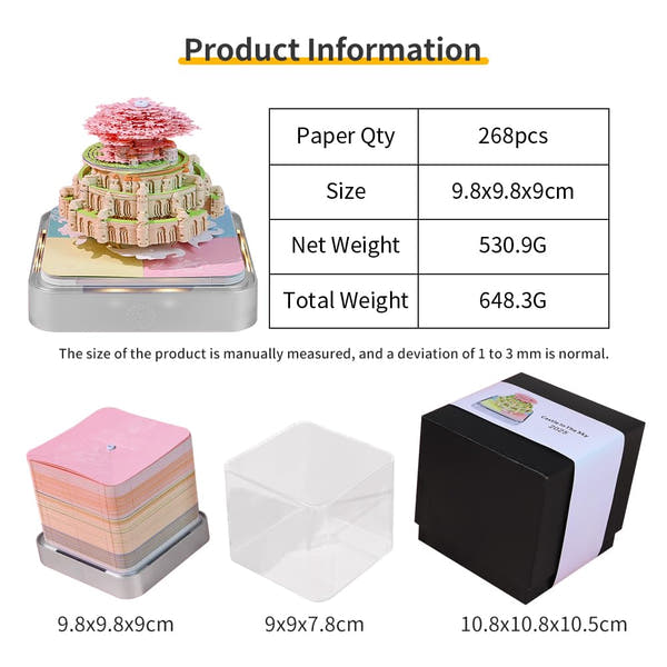 3D Calendar 2026 - Castle in Sky