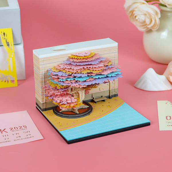 3D Calendar 2026 - Four Seasons Tree