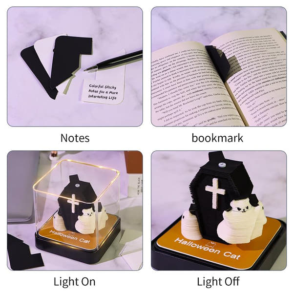 3D-kalender 2026 - Halloweenkat 