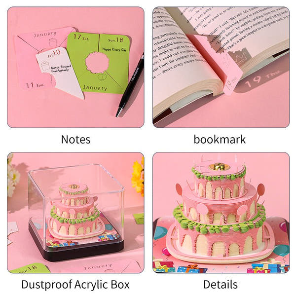 3D-kalender 2026 - Fijne verjaardag