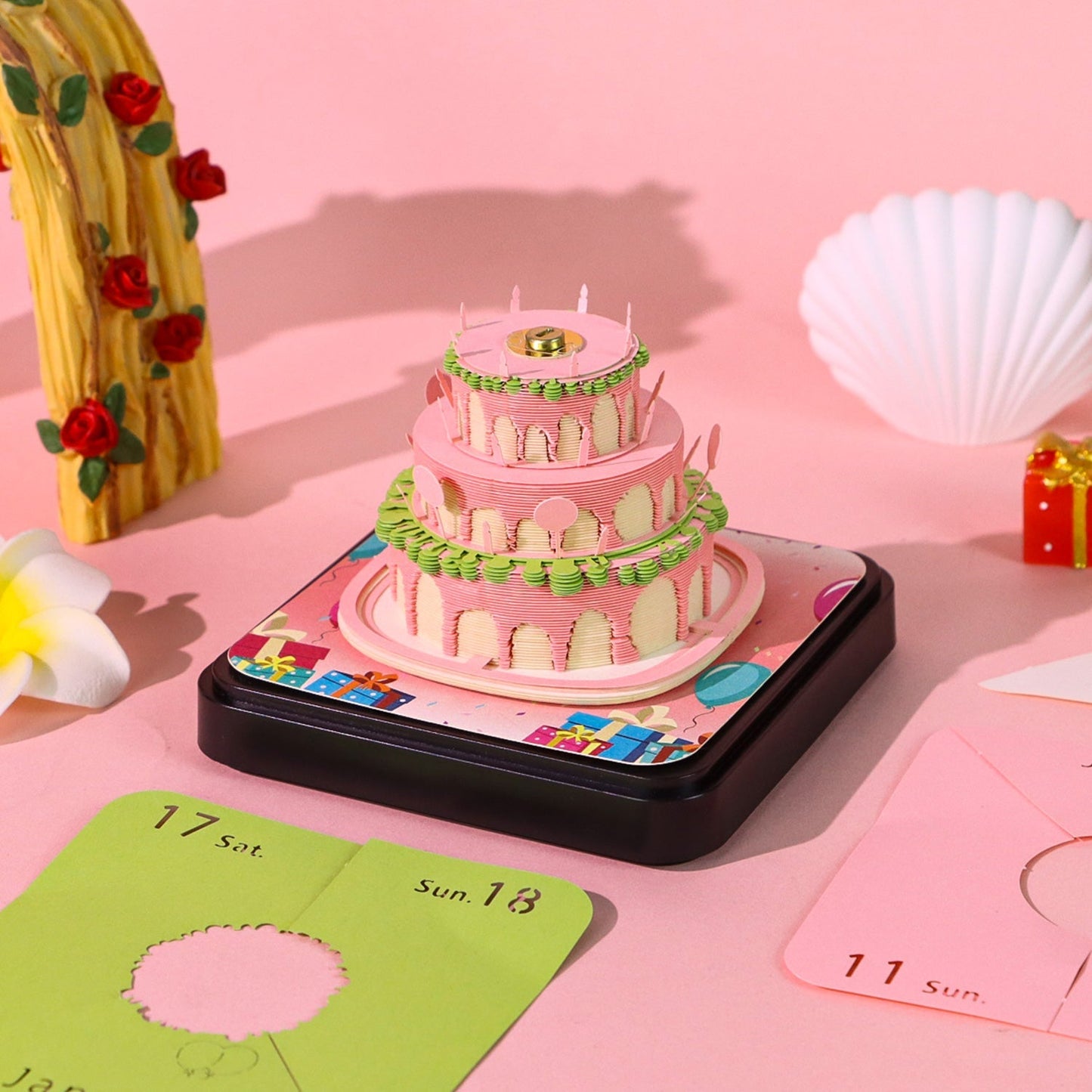 3D-kalender 2026 - Fijne verjaardag