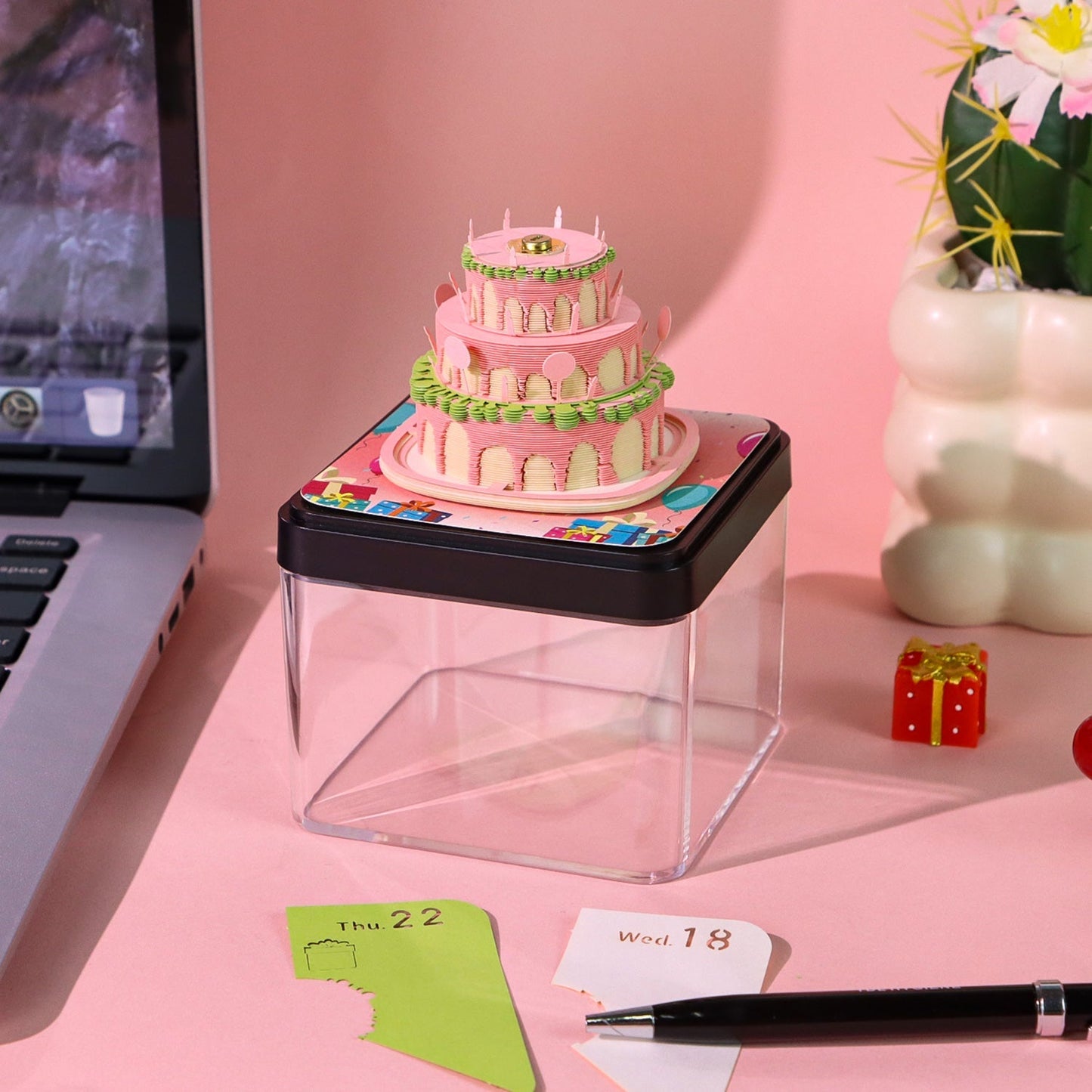 3D-kalender 2026 - Fijne verjaardag