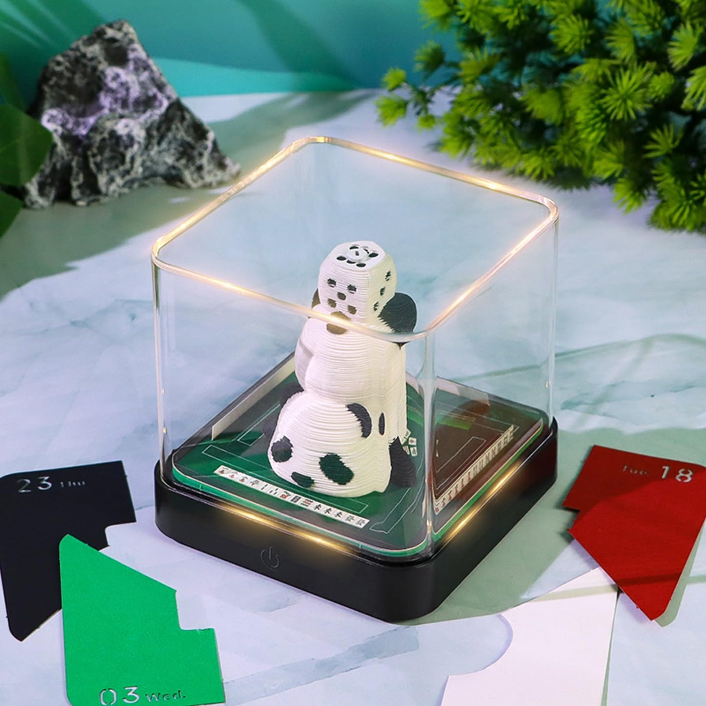 3D Calendar 2026 - Mahjong Panda