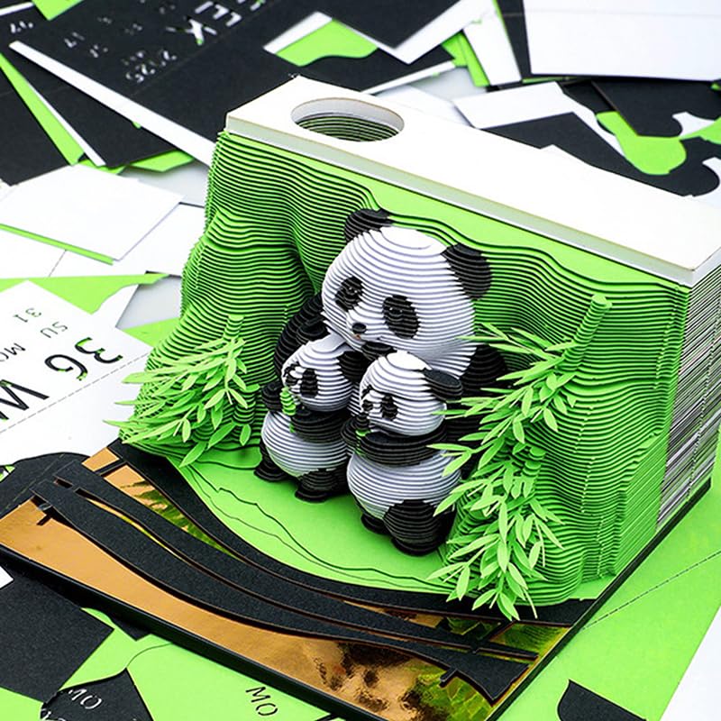 3D Calendar 2026 - Panda B