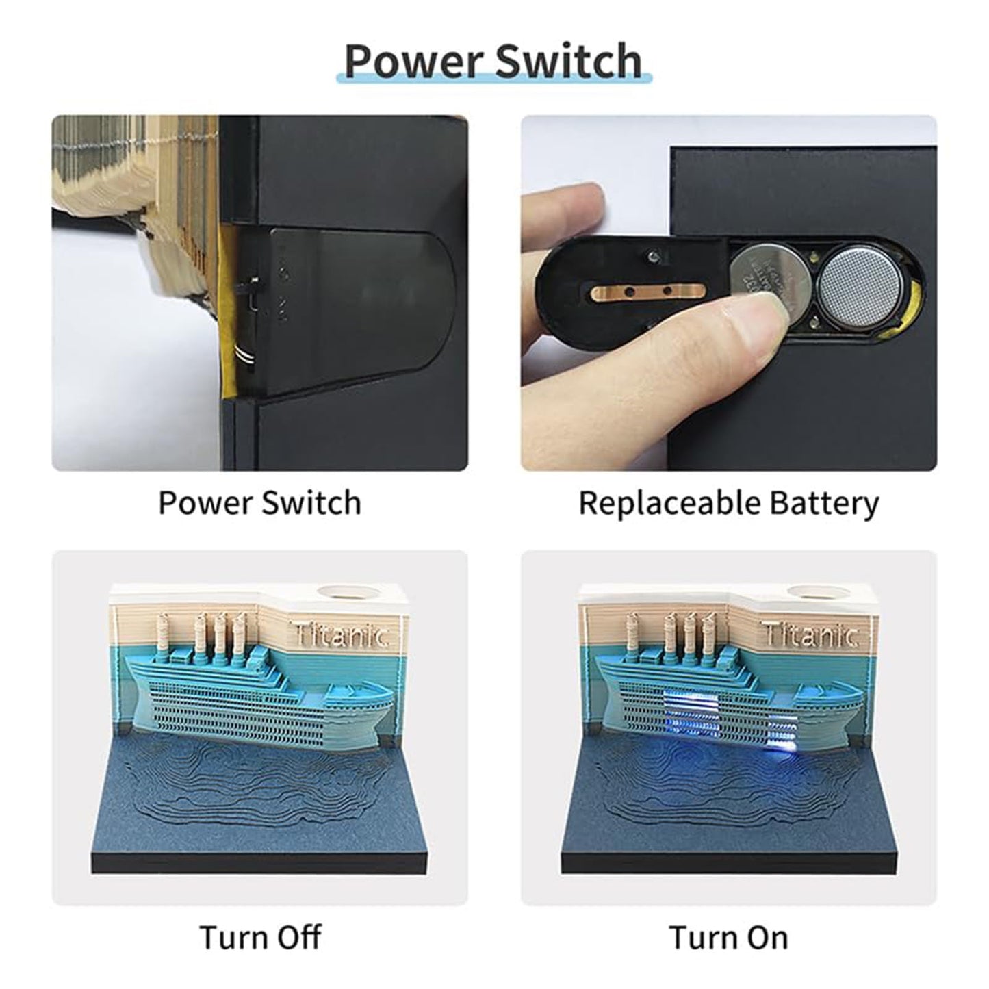 3D Calendar 2026 - Titanic