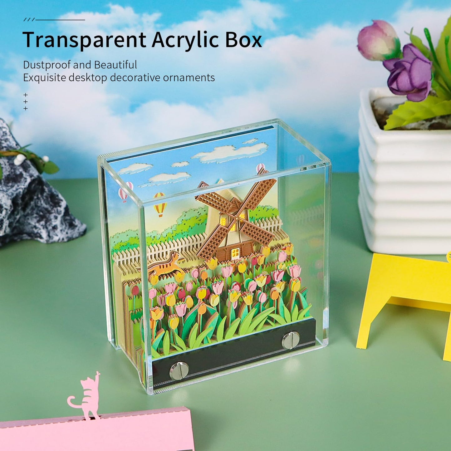 3D Calendar 2026 - Windmill