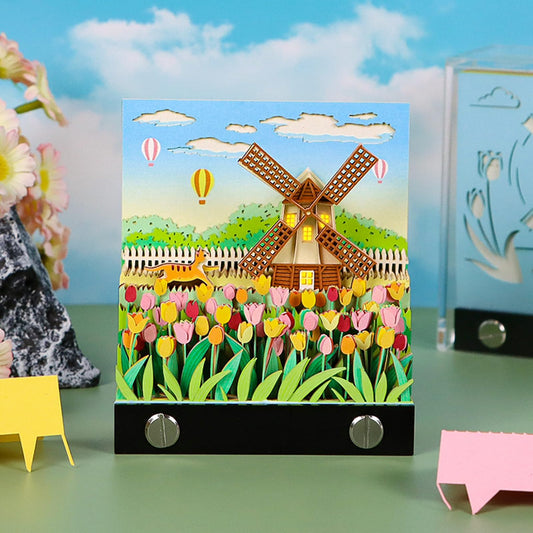 3D Calendar 2026 - Windmill