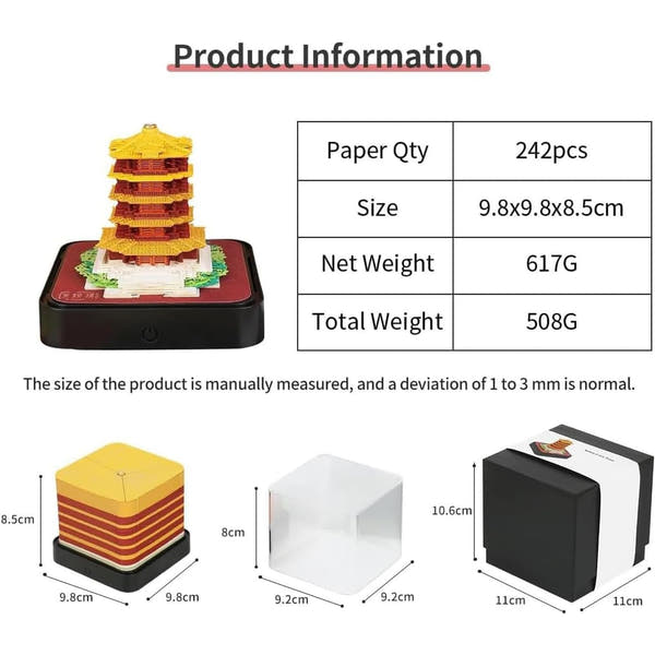 3D Calendar 2026 - Yellow Crane Tower