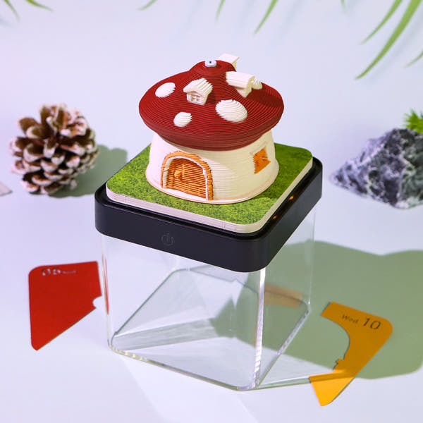 Paddenstoelenhuis (met licht en kalender 2026)