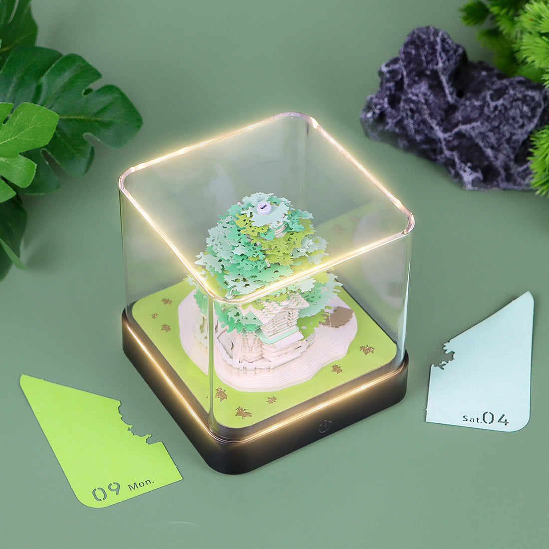 Green Tree (With Light & Calendar 2026)