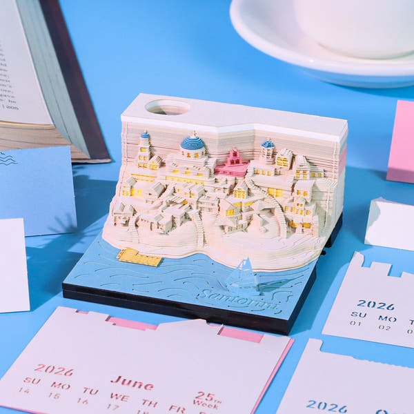 Santorini (met licht en kalender 2026)