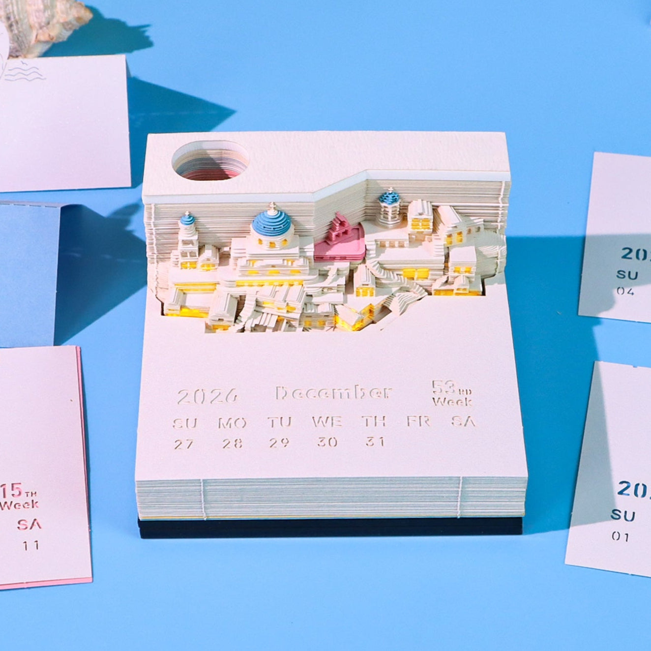 Santorini (met licht en kalender 2026)