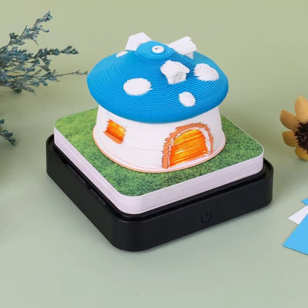 Paddenstoelenhuis (met licht en kalender 2026)